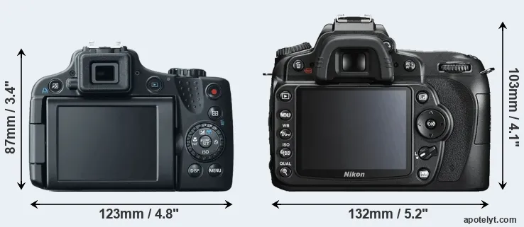 Comparison SX50 or D90 rear