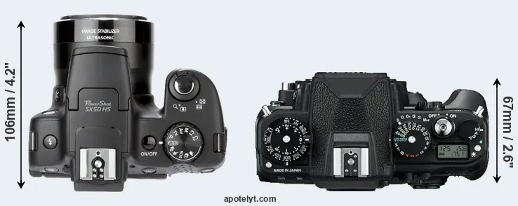 Compare SX50 versus Df top
