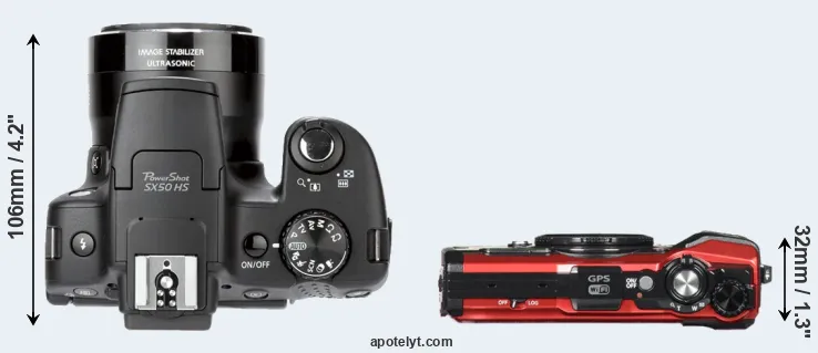 Compare SX50 versus TG-5 top