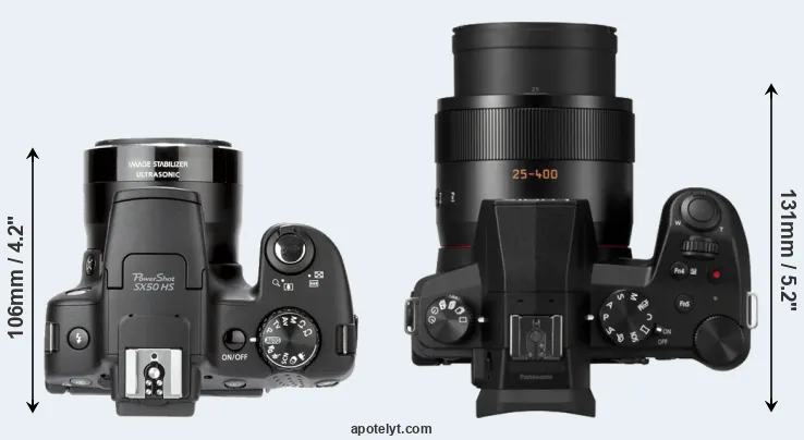 Compare SX50 versus FZ1000 II top