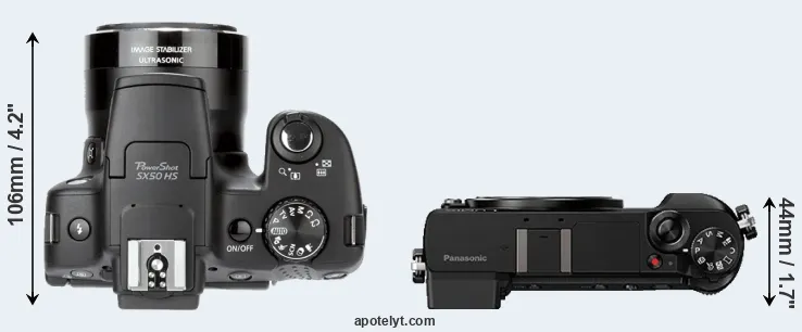 Compare SX50 versus GX80 top
