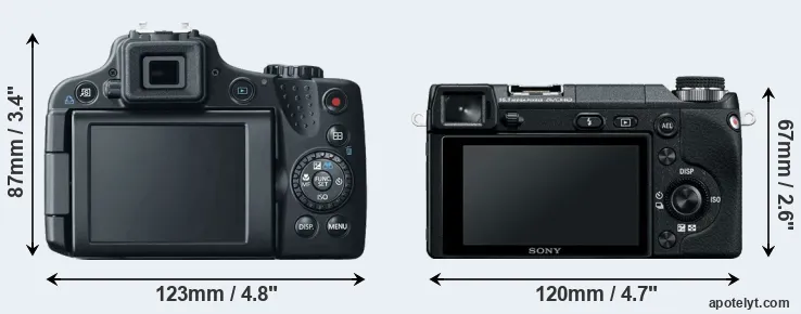 Comparison SX50 or NEX-6 rear