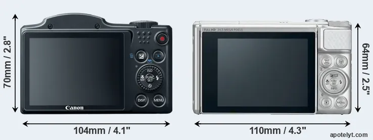 Comparison SX500 or SX730 rear