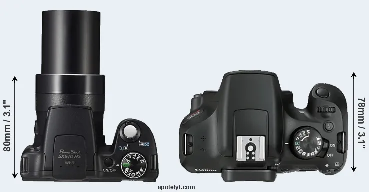 Compare SX510 versus T6 top