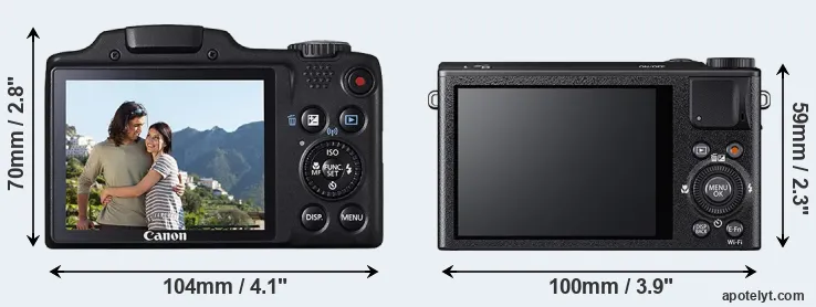 Comparison SX510 or XQ2 rear