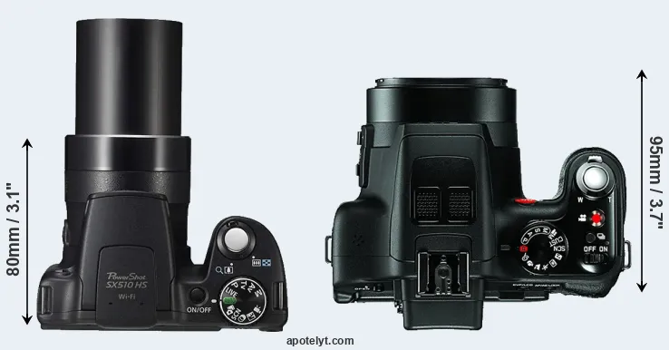 Compare SX510 versus V-LUX 3 top