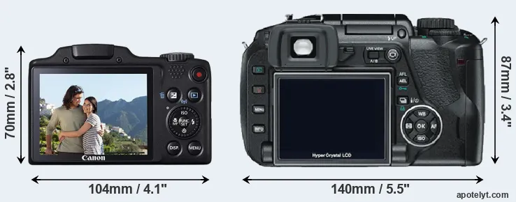 Comparison SX510 or E-330 rear