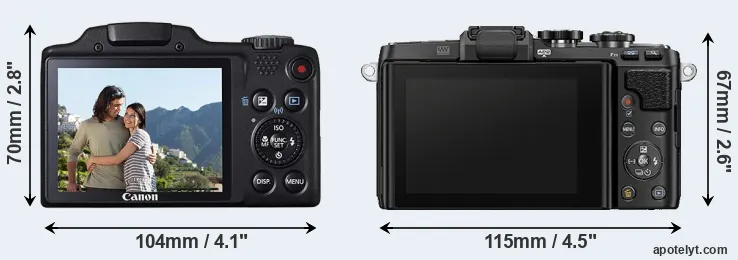 Comparison SX510 or E-PL7 rear