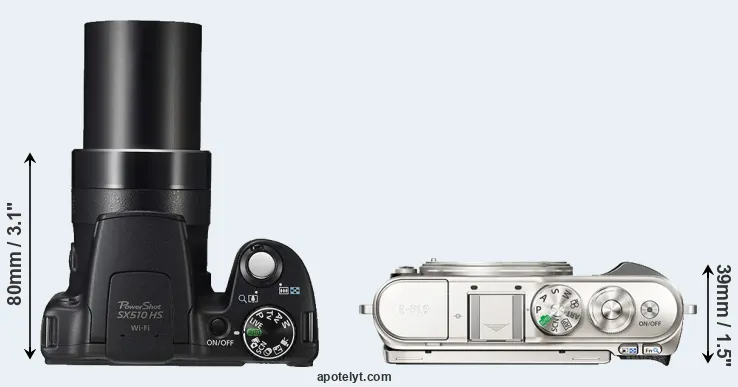 Compare SX510 versus E-PL9 top