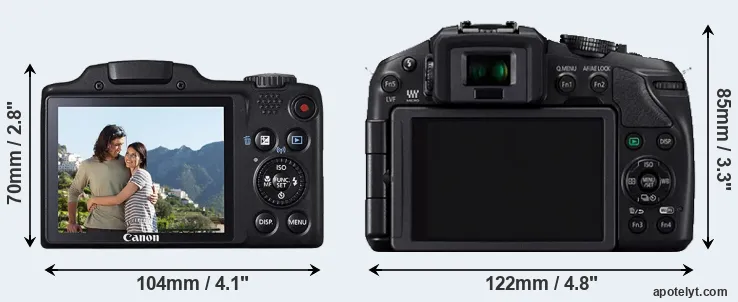 Comparison SX510 or G6 rear