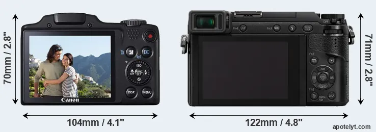 Comparison SX510 or GX85 rear