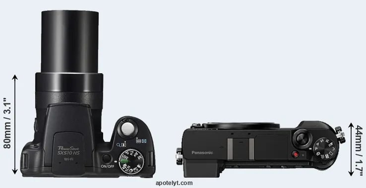 Compare SX510 versus GX85 top