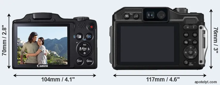 Comparison SX510 or TS7 rear