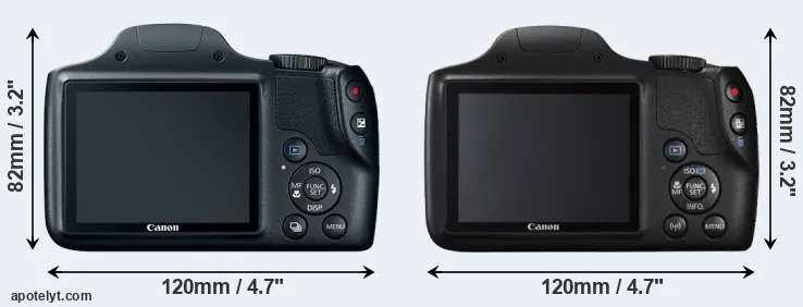 Comparison SX520 or SX540 rear