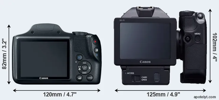 Comparison SX520 or XC10 rear