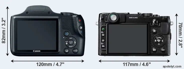 Comparison SX520 or X10 rear