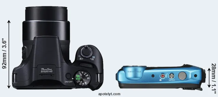 Compare SX520 versus XP130 top
