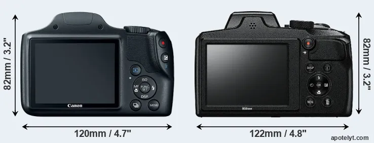 Comparison SX520 or B600 rear
