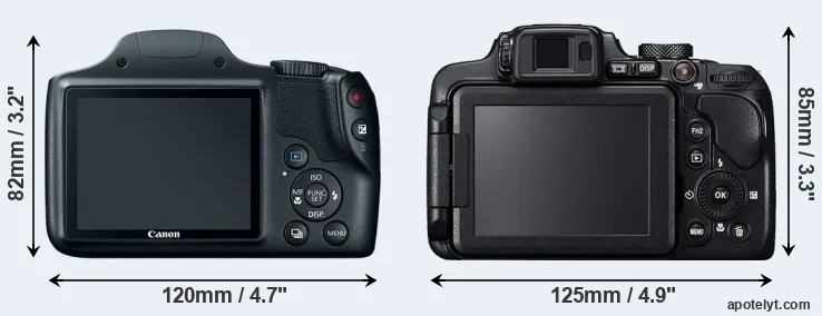 Comparison SX520 or B700 rear