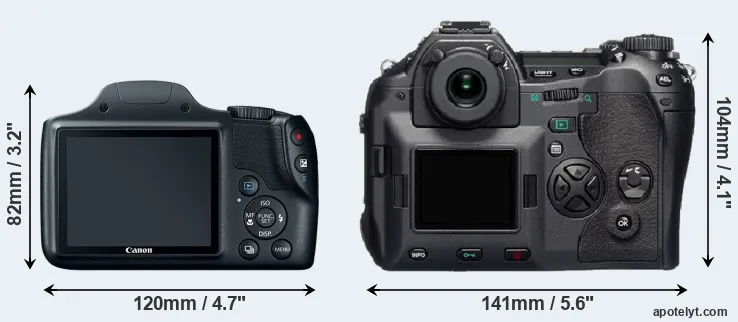 Comparison SX520 or E-1 rear