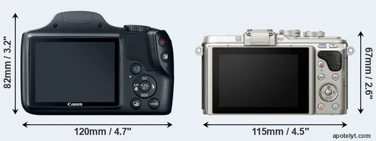 Comparison SX520 or E-PL8 rear
