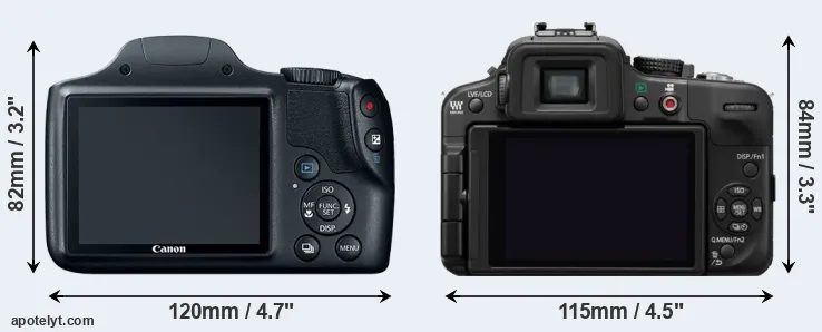 Comparison SX520 or G3 rear