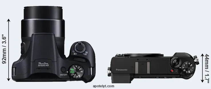 Compare SX520 versus GX80 top