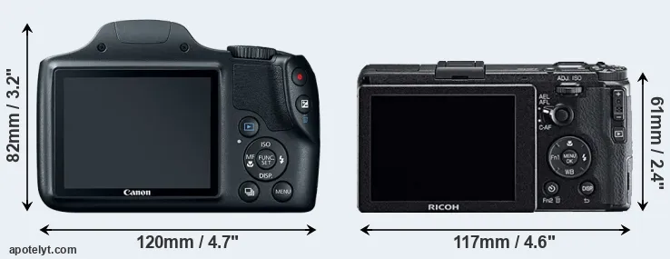 Comparison SX520 or GR rear