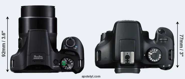 Compare SX530 versus T100 top