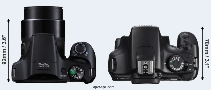 Compare SX530 versus T3 top