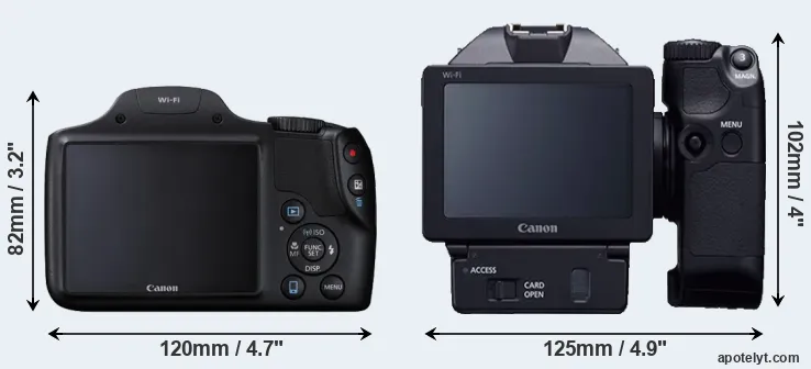 Comparison SX530 or XC10 rear