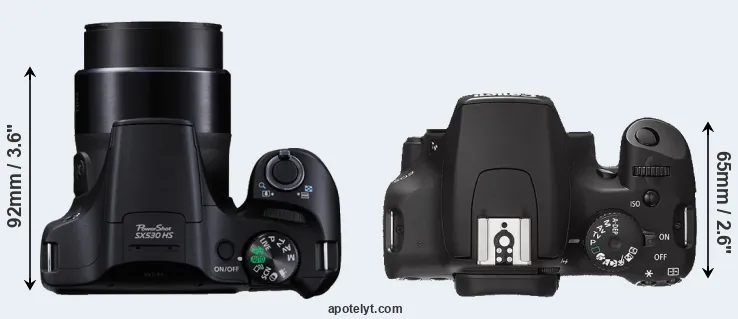 Compare SX530 versus XS top