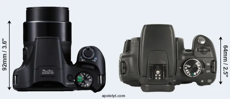 Compare SX530 versus XT top