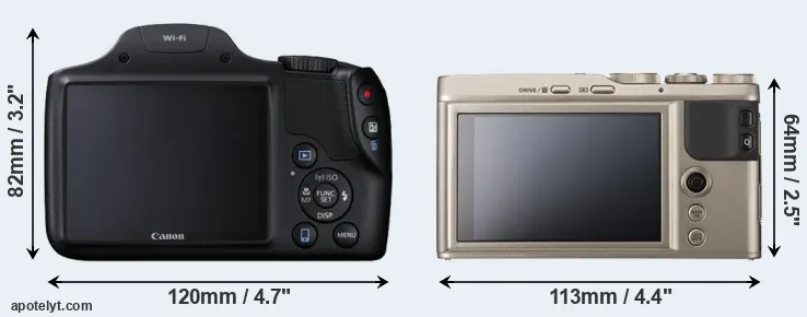 Comparison SX530 or XF10 rear
