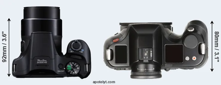 Compare SX530 versus S Typ 007 top