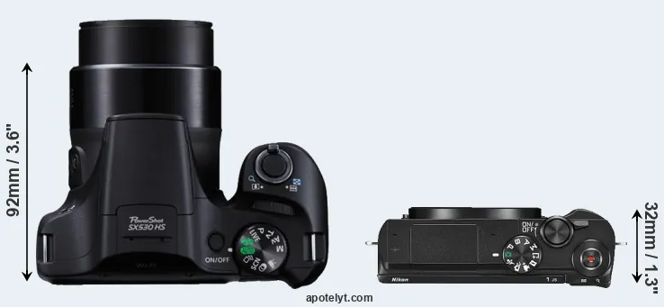 Compare SX530 versus J5 top
