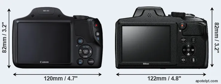 Comparison SX530 or B600 rear
