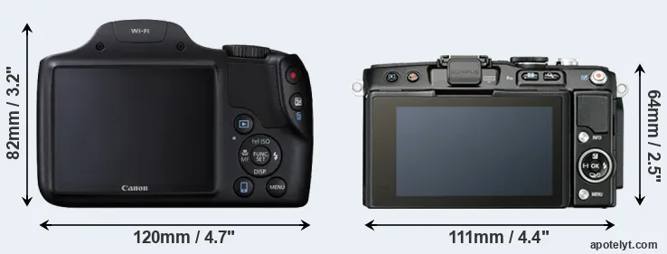 Comparison SX530 or E-PL5 rear