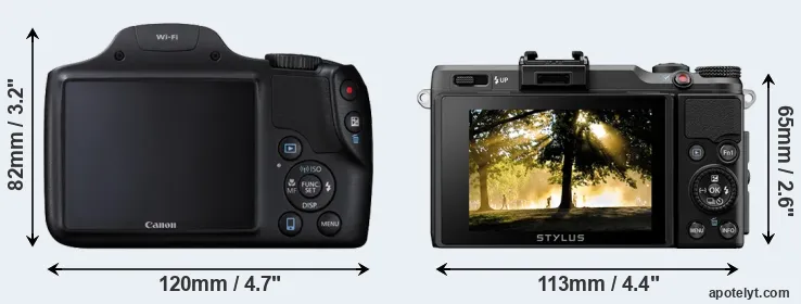 Comparison SX530 or XZ-2 rear