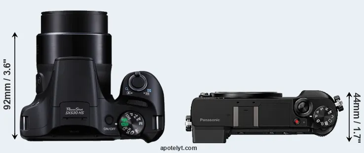 Compare SX530 versus GX85 top