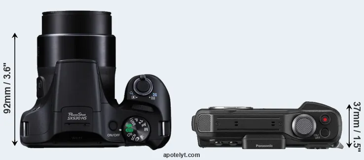 Compare SX530 versus TS7 top