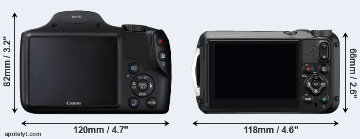 Comparison SX530 or WG-6 rear