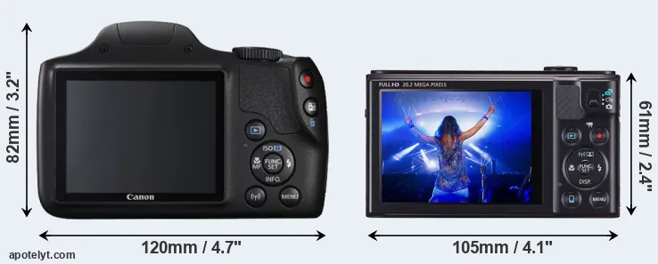 Comparison SX540 or SX610 rear