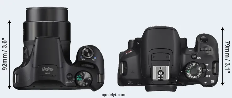 Compare SX540 versus T4i top