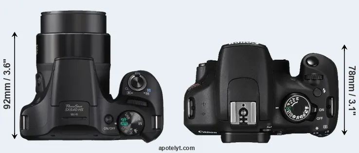 Compare SX540 versus T5 top