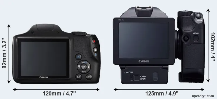 Comparison SX540 or XC10 rear