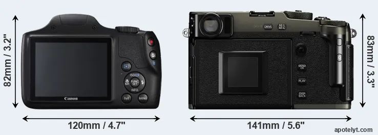 Comparison SX540 or X-Pro3 rear
