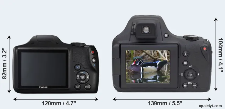 Comparison SX540 or AZ901 rear