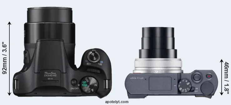 Compare SX540 versus C-LUX top