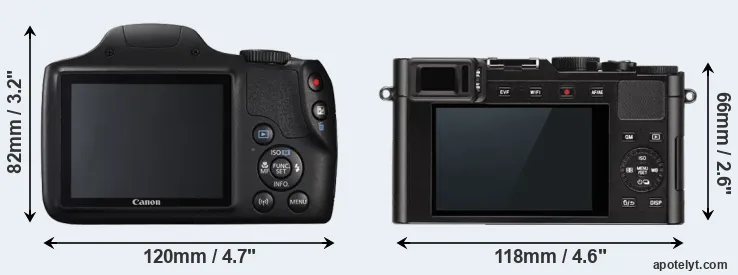 Comparison SX540 or D-LUX Typ 109 rear